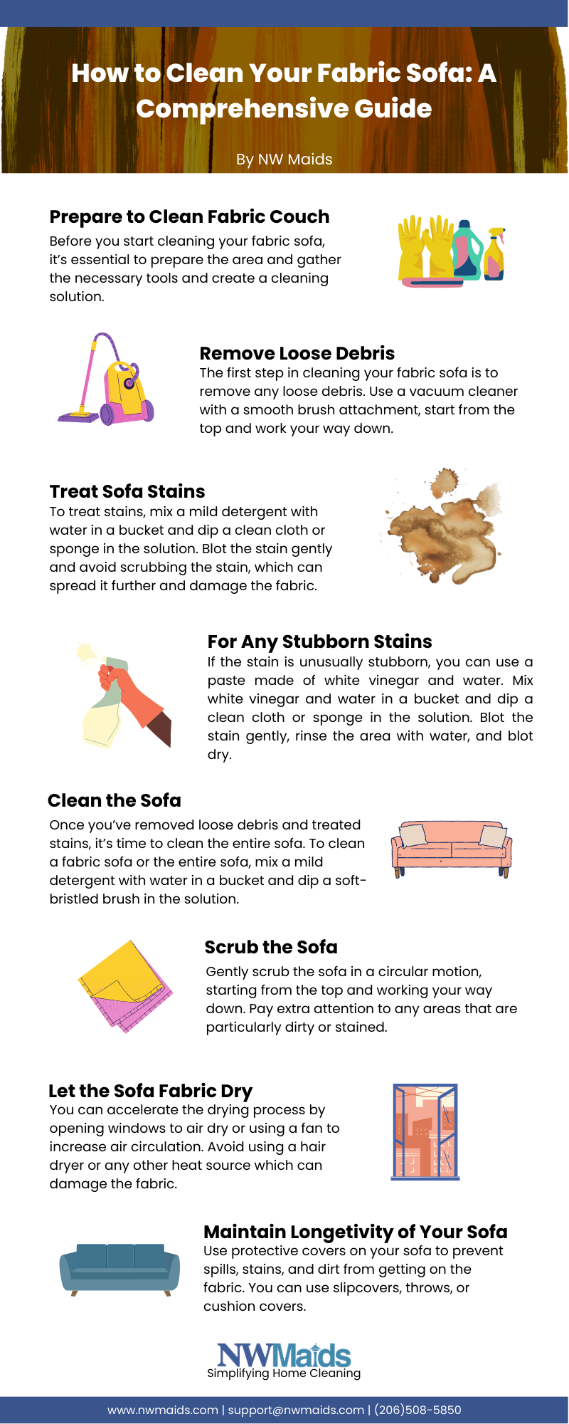 Clean A Fabric Sofa At Home