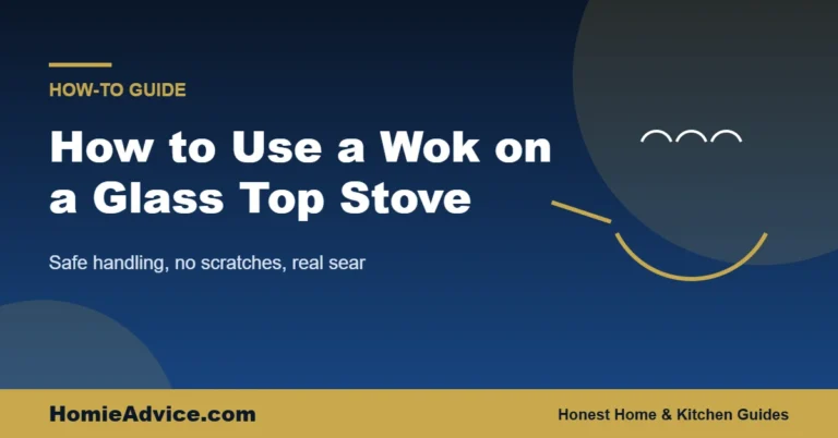 How to use wok on glass top stove — HomieAdvice guide cover