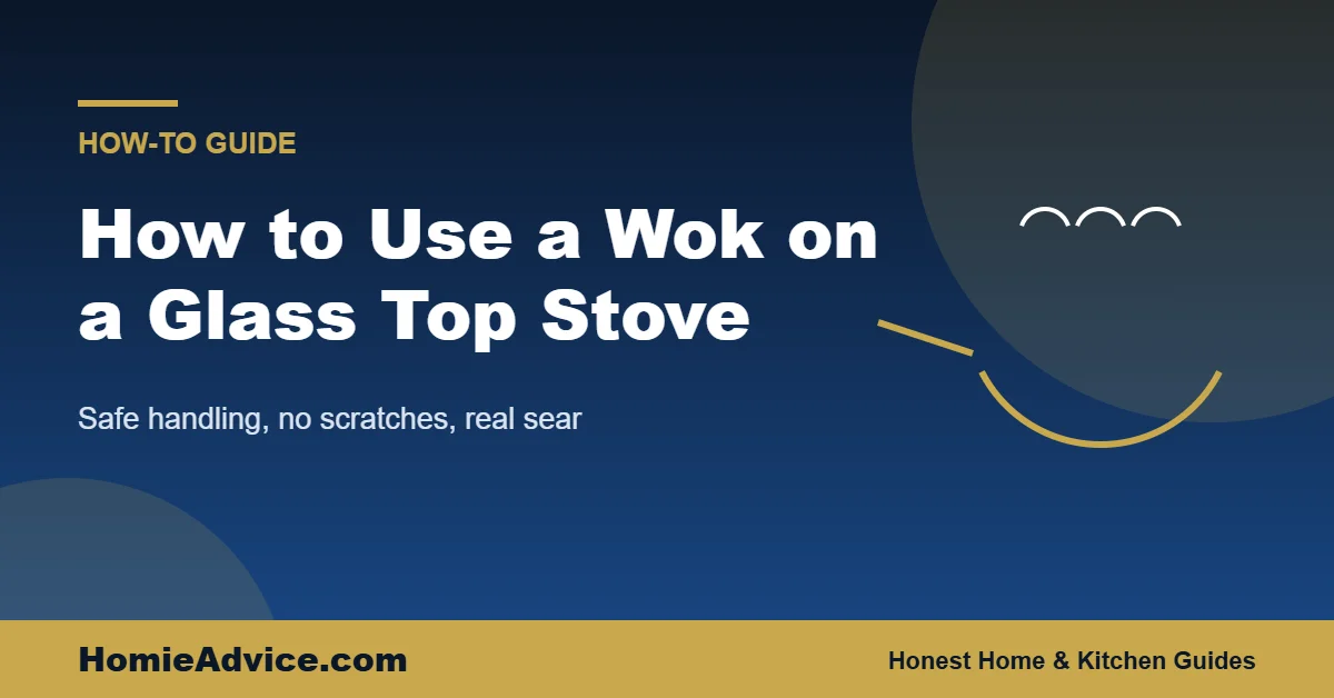 How to use wok on glass top stove — HomieAdvice guide cover